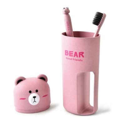 Bear Travel Brush & Holder